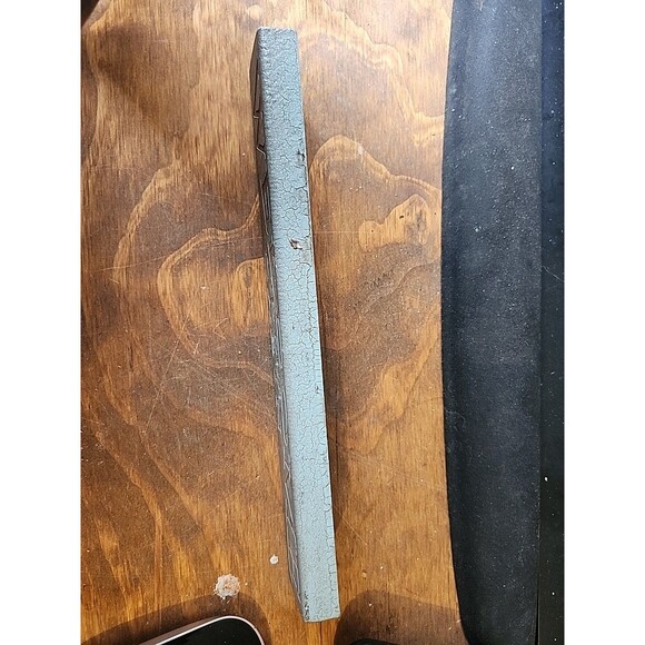 Welcome to Our Cabin Wood Sign Blue Brown Rustic Lodge Decor Wall Hanging - Picture 3 of 7